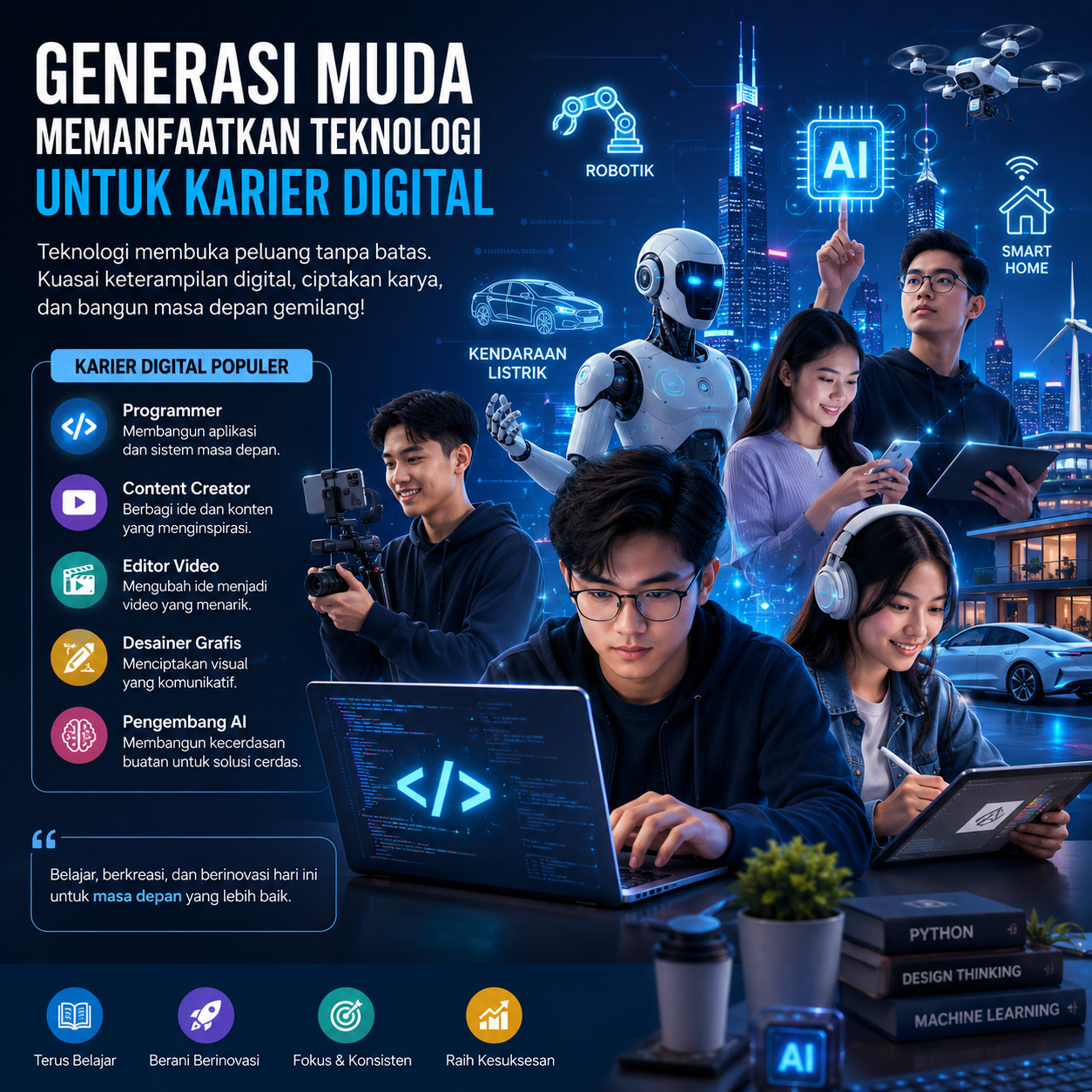 ZONASAINS.COM ~ Tempat Belajar AI, Robotik, dan Teknologi Futuristik
